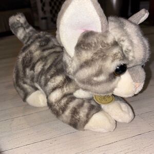 Miyoni Tots By Aurora - Grey Tabby Cat 8” Stuffed Animal Plush w tags